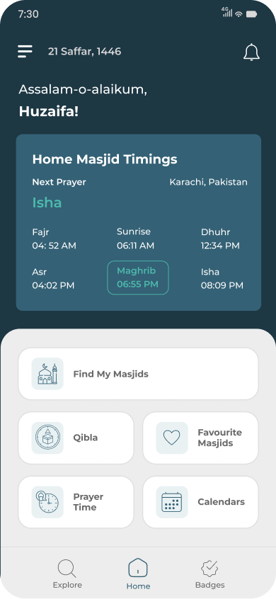 Saalati Mobile App for Daily Prayer Timings